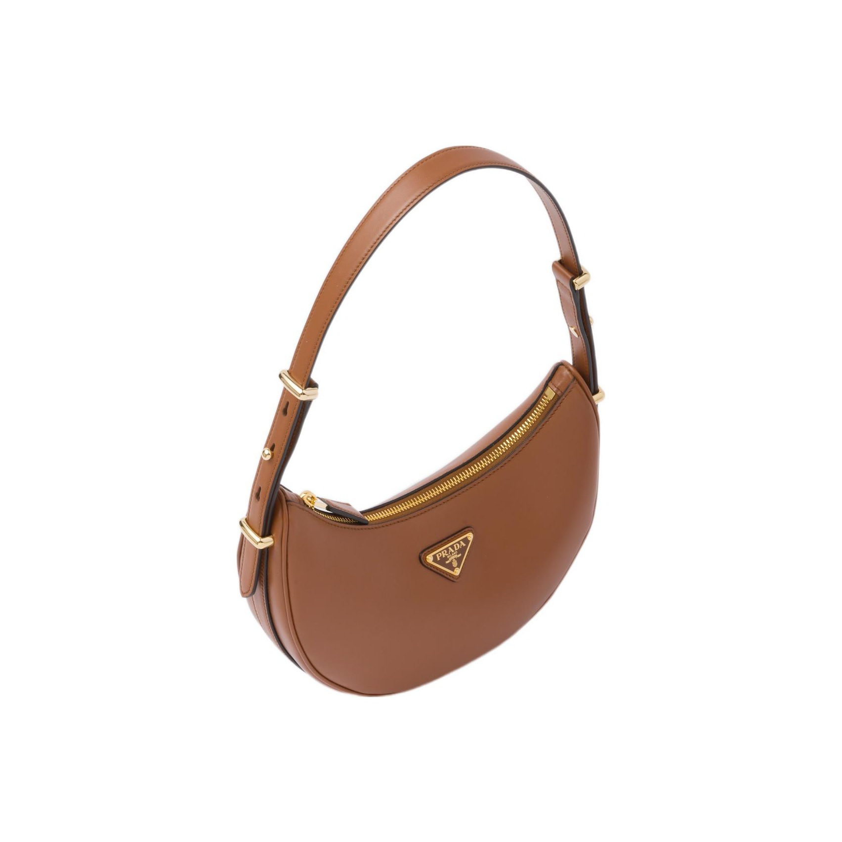 PRADA Leather Moon Bag Shoulder Bag Handbag Shoulder Bag