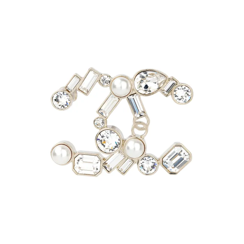 CHANEL 22c Early Spring Brooches Unisex Gold-0