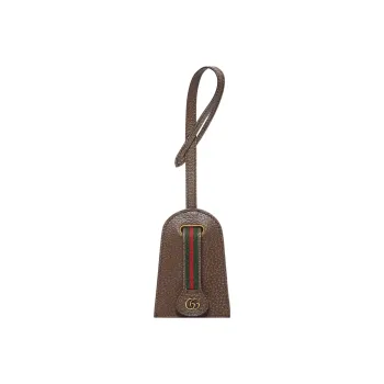 GUCCI Leather Key Pouch Small Size Women's Brown