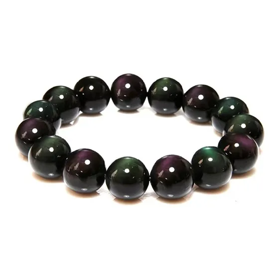 ZHOUBAIFU Obsidian Bracelets Unisex-0