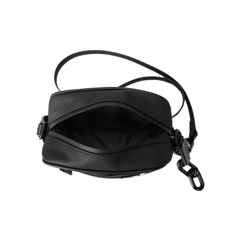 PIERRE CARDIN Fabric Small Square Bag Shoulder Bag, Crossbody Bag Trumpets Men's Black-5