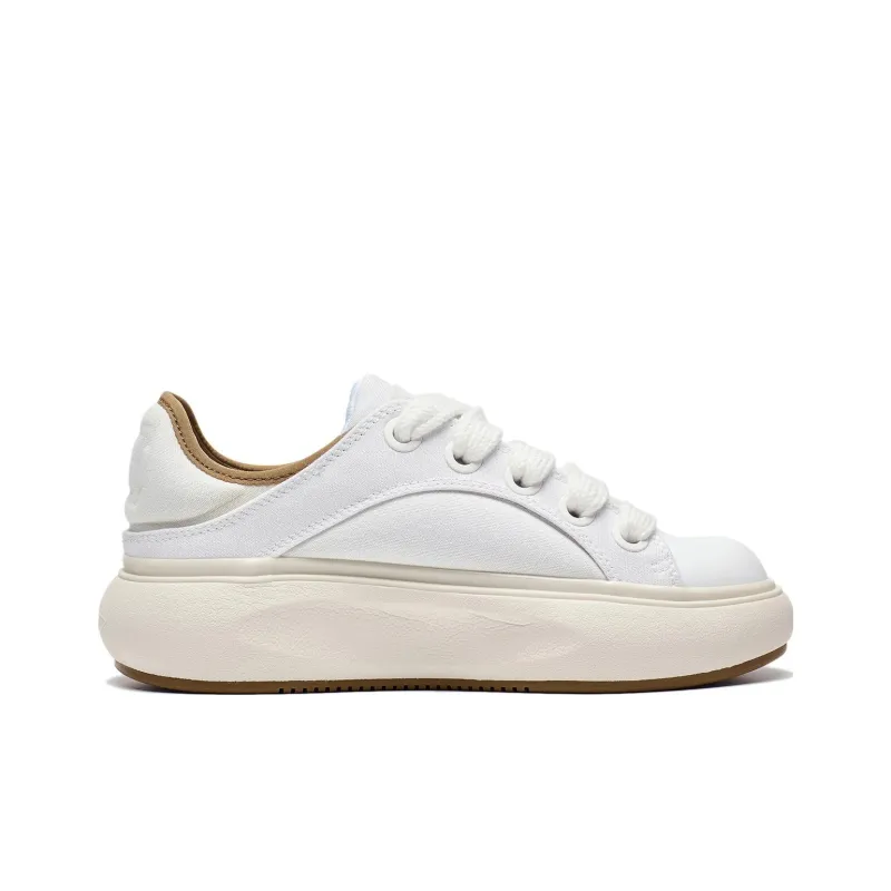 LiNing Anti Slip And Wear Resistant Lightweight Low Top Sports Casual Shoes Women's Ivory-1