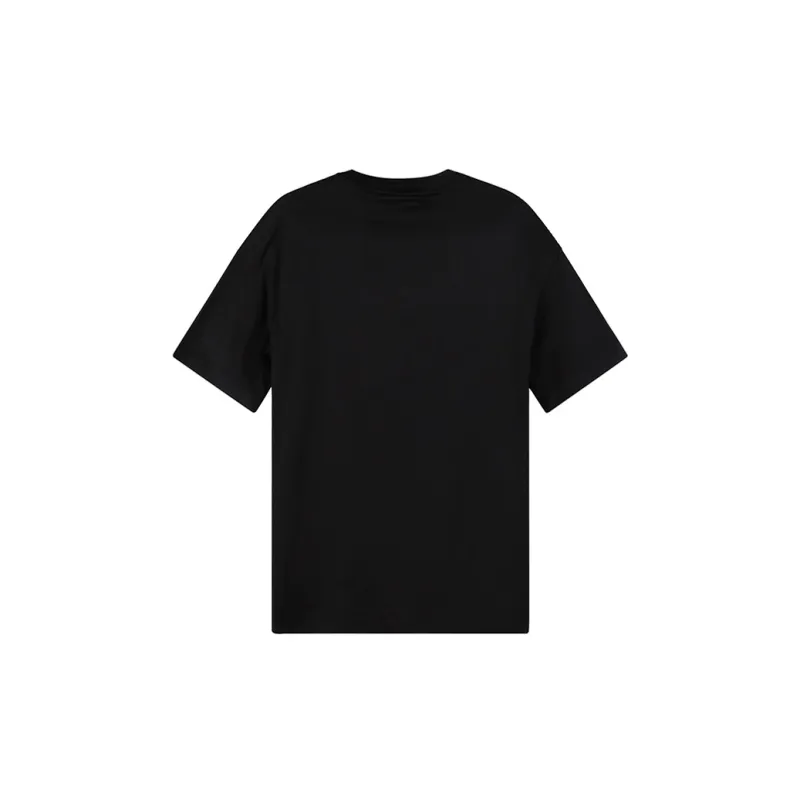 EMPORIO ARMANI SS23 Drop Shoulder Sleeve T Shirt Men's Black-1
