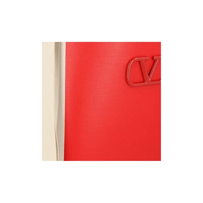 Valentino GARAVANI Linen Shoulder Bag, Crossbody Bag, Handbag Regular Men's Red-3