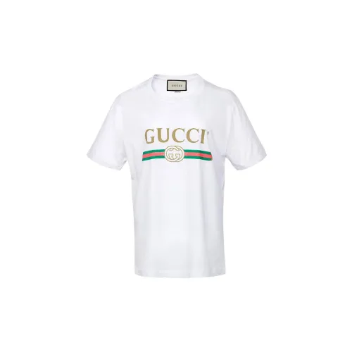 Gucci Logo Washed Print T-shirt White