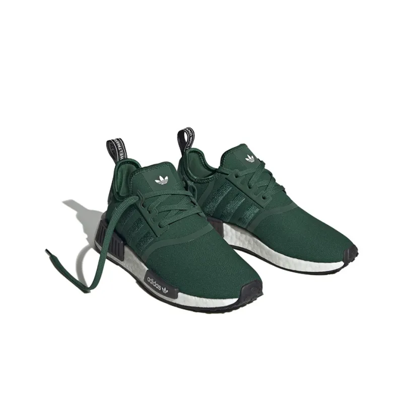 Adidas Nmd R1 Dark Green Core Black Cloud White Women's-2