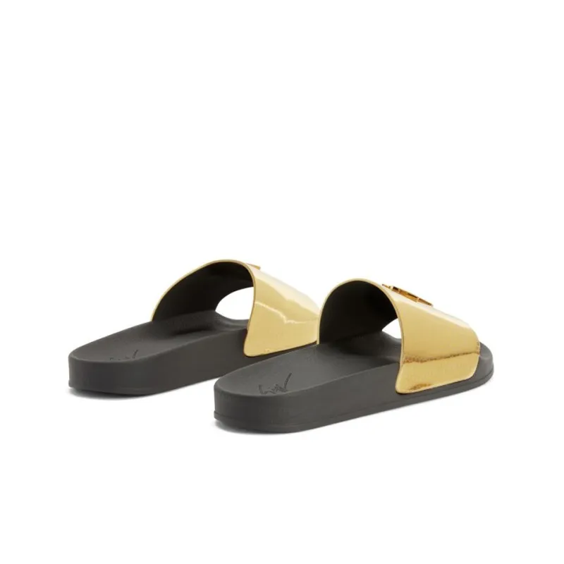 Giuseppe Zanotti Brett Geometric print Slides-3