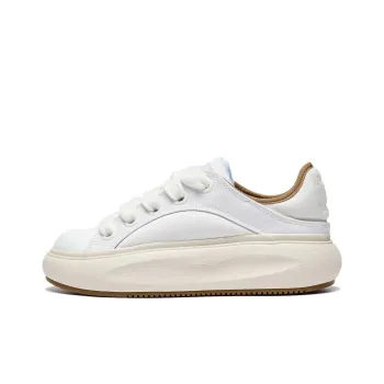 LiNing Anti Slip And Wear Resistant Lightweight Low Top Sports Casual Shoes Women's Ivory