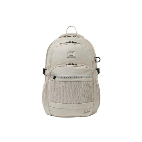 FILA Polyester Backpack Unisex Beige