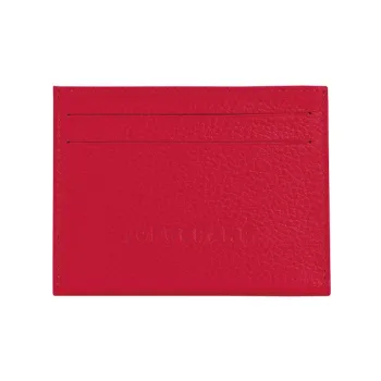 LONGCHAMP Cow Leather Wallet, Card Holder Women's Red