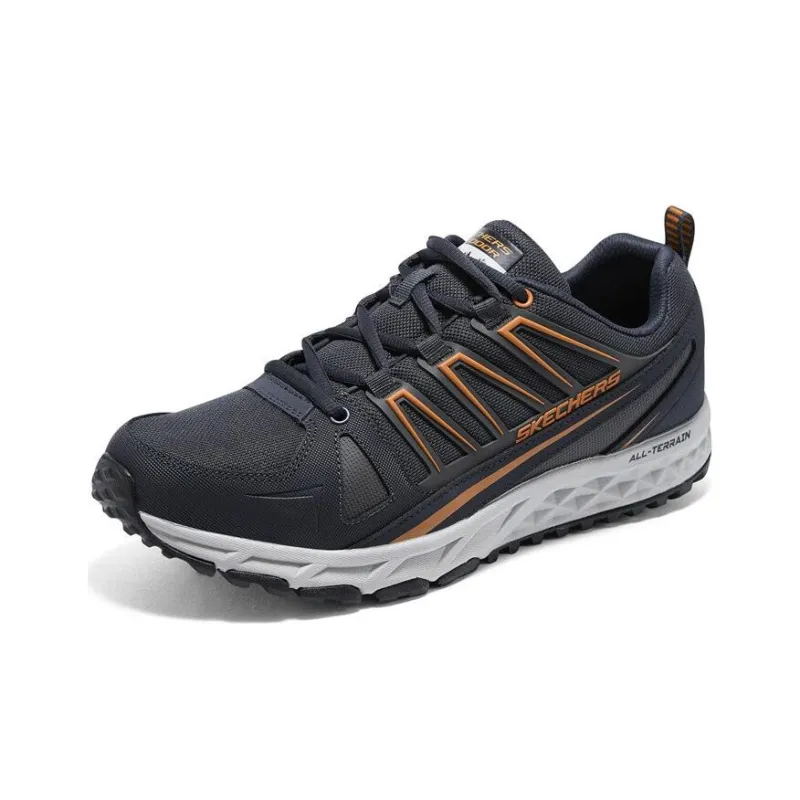 Skechers Escape Plan Anti Slip Wear Resistant Low Top Mountaineering Hiking Shoes Men's Black Orange-1
