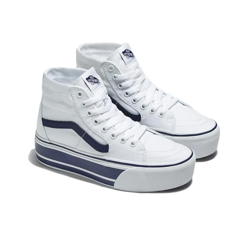 Vans SK8 Hi Tapered Stackform 'White Navy Blue'-1