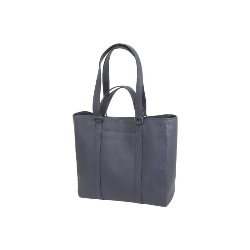 COACH Hudson Pebbled Leather Tote Bag Shopping Bag Shoulder Bag Handbag Large Size Men's Marine Blue-1