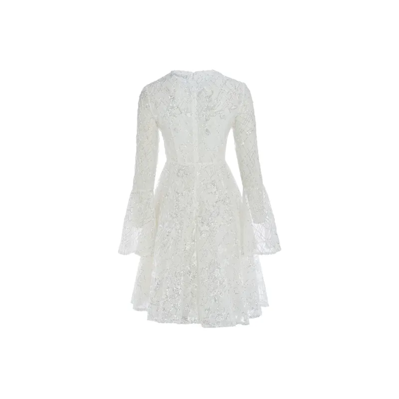 Marie Elie Long-Sleeved Dresses Women's White-1