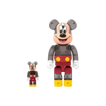 BE@RBRICK X Clot X 3125C X Disney 3 Eyed Mickey Mouse Translucent Black