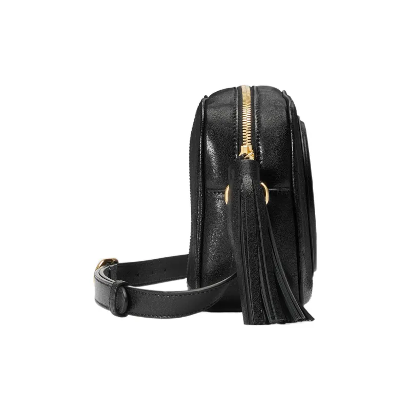 GUCCI Blondie Leather Crossbody Bag, Shoulder Bag Women's Black-2