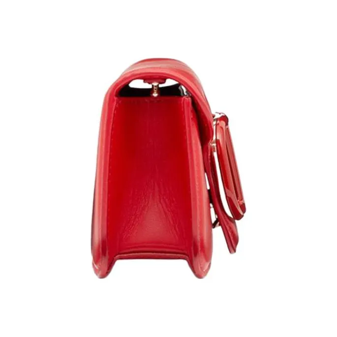 Valentino Locò Calfskin Baguette Bag Shoulder Bag Crossbody Bag Handbags Mini Women's Rogue Red-3