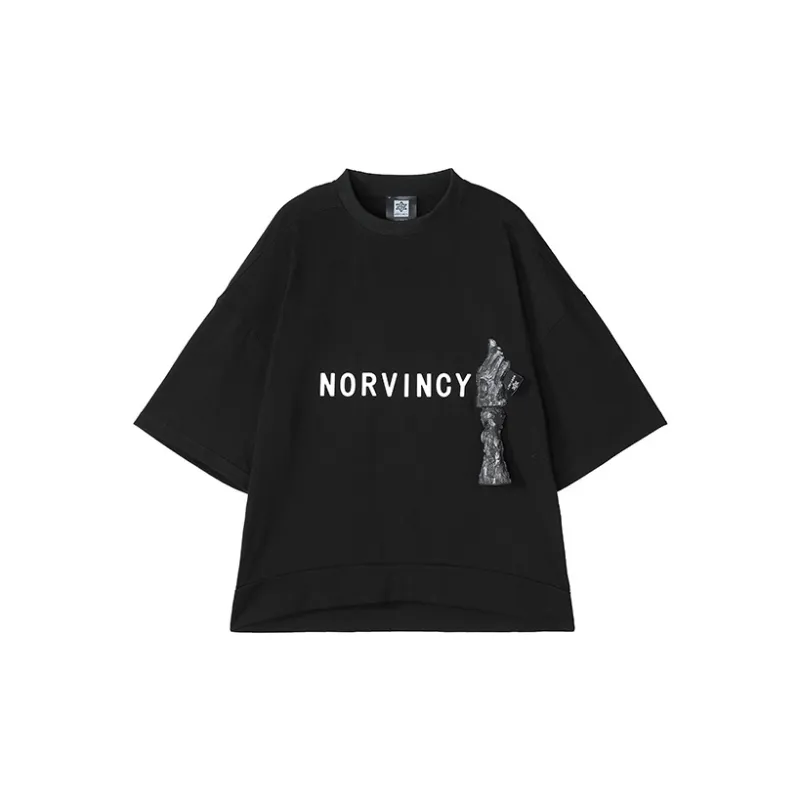 NORVINCY Comfortable And Breathable Sweat Wicking 100% Cotton Short Sleeved T Shirts Unisex-0