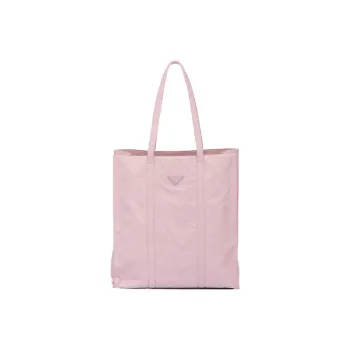 PRADA Soft Sheep Leather Tote Bag Shopping Bag Handbag Medium Size Women's Pink