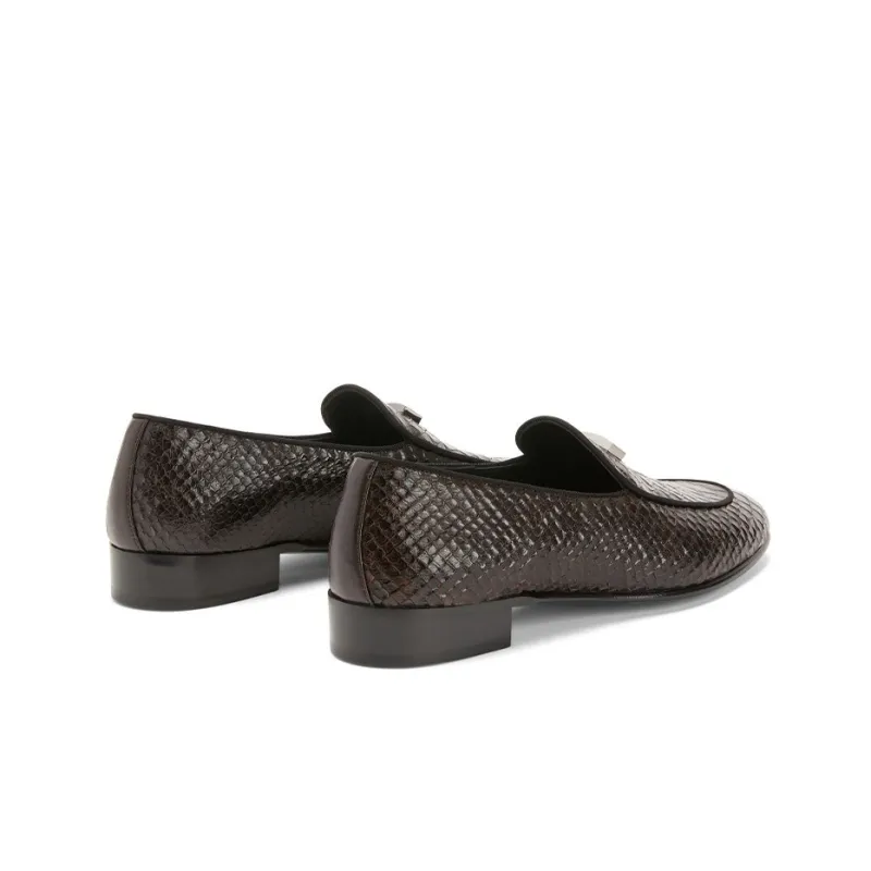 Giuseppe Zanotti Gz Rudolph Snakeskin-effect Loafers-3