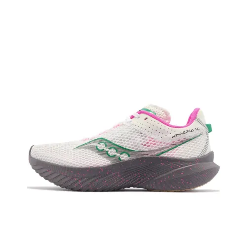 saucony Women's Kinvara 14 'White Sprig Gravel'