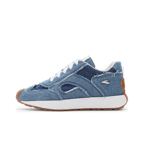 AJOY SAHU Lifestyle Shoes Women's Low-Top Denim Blue