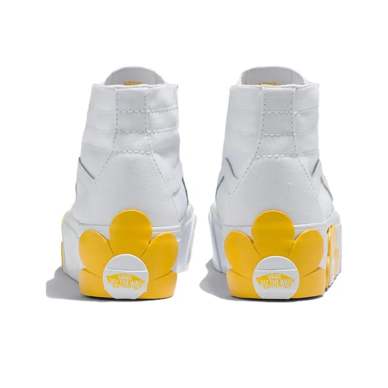 Vans SK8 Hi Tapered Stackform 'White Yellow Flower'-2