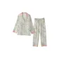 Ink Wash Lilac Flower Women's Long-Sleeved Pants Clothing Sets