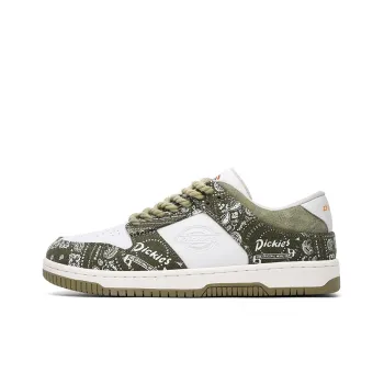 Dickies Skateboard Shoes Men's Army Green White