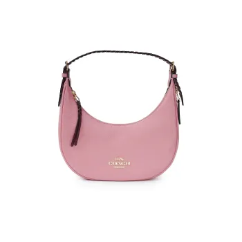 COACH Bailey Leather Hobo Shoulder Bag Handbag Medium Size Women's Cherry Blossom Pink