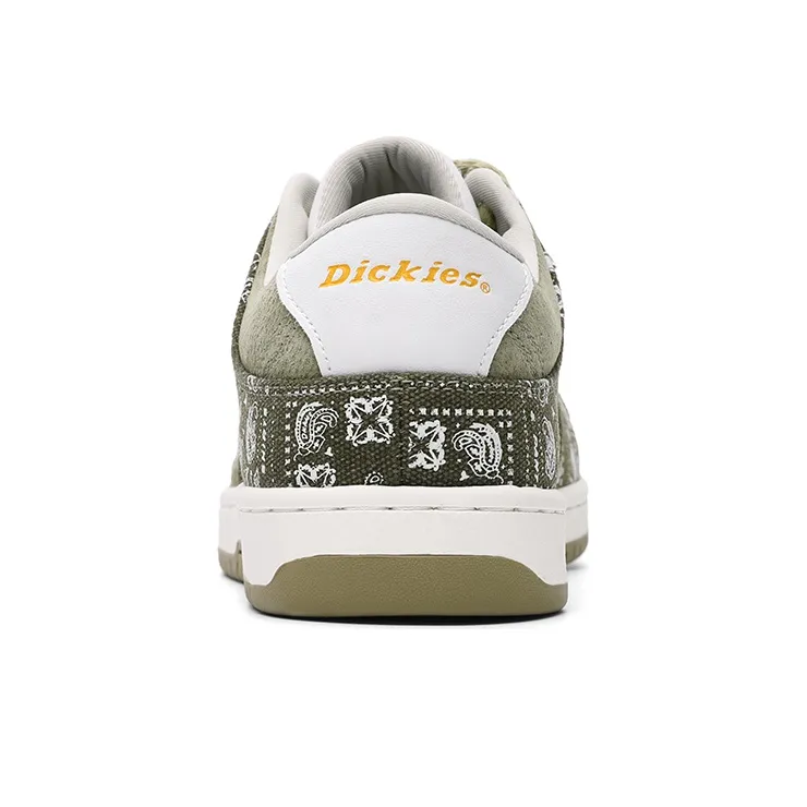 Dickies Skateboard Shoes Men's Army Green White-3