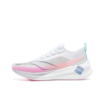 LiNing Feidian 3 Elite Cushioning Anti Slip And Wear Resistant Low Top Casual Running Shoes Unisex White Blue Pink