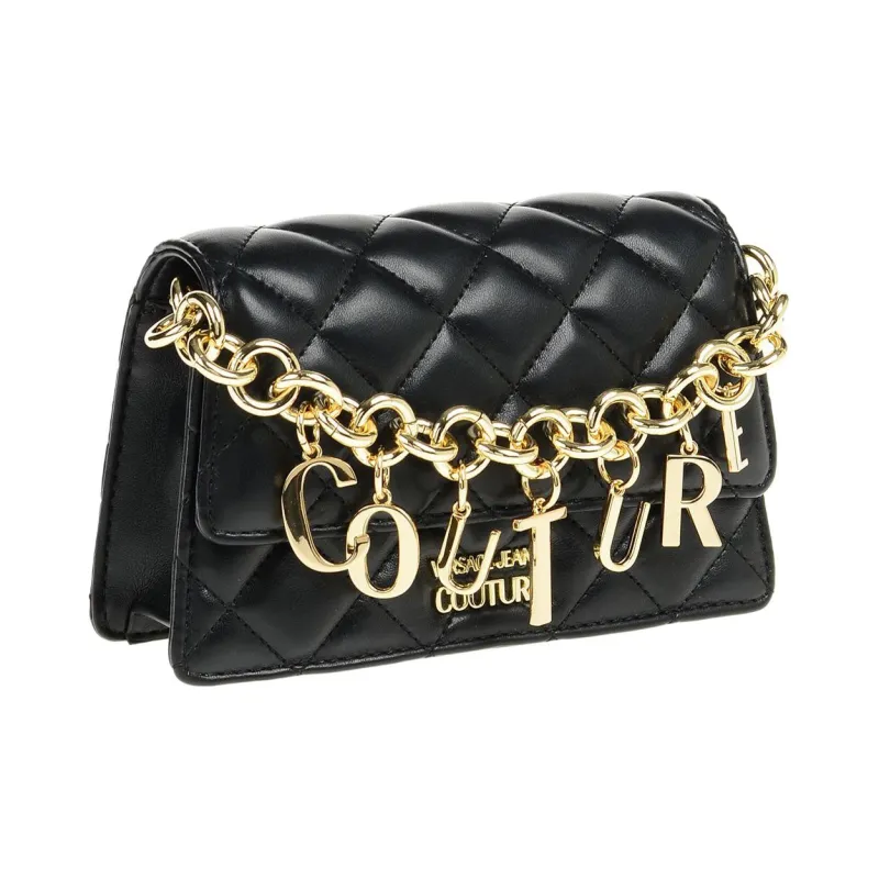 VERSACE JEANS COUTURE Polyurethane Crossbody Bag Shoulder Bag Women's Black-1