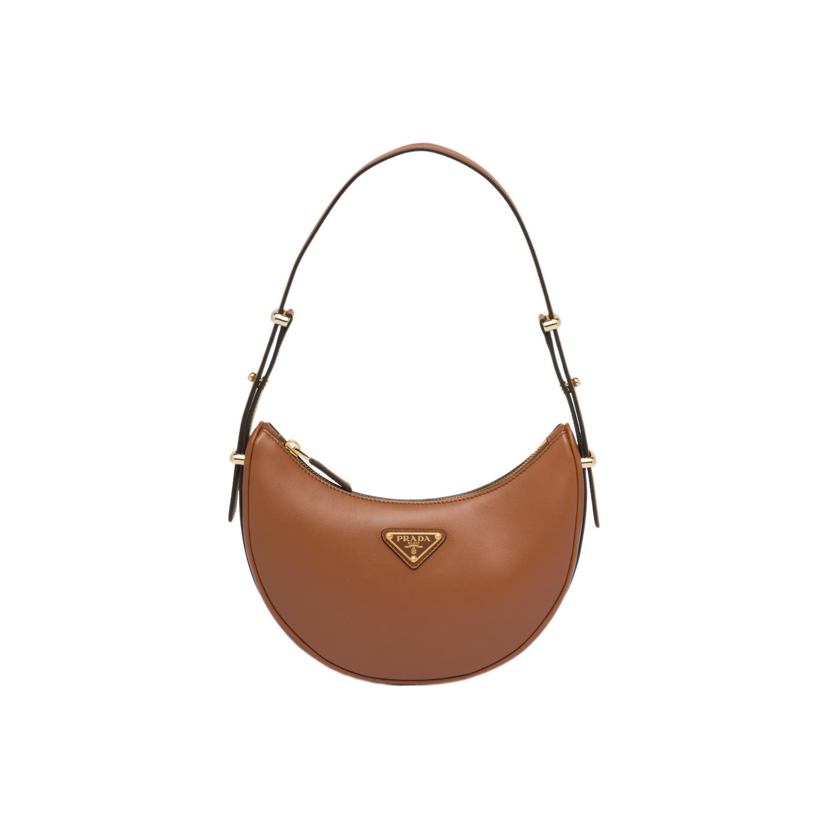 PRADA Leather Moon Bag Shoulder Bag Handbag Shoulder Bag