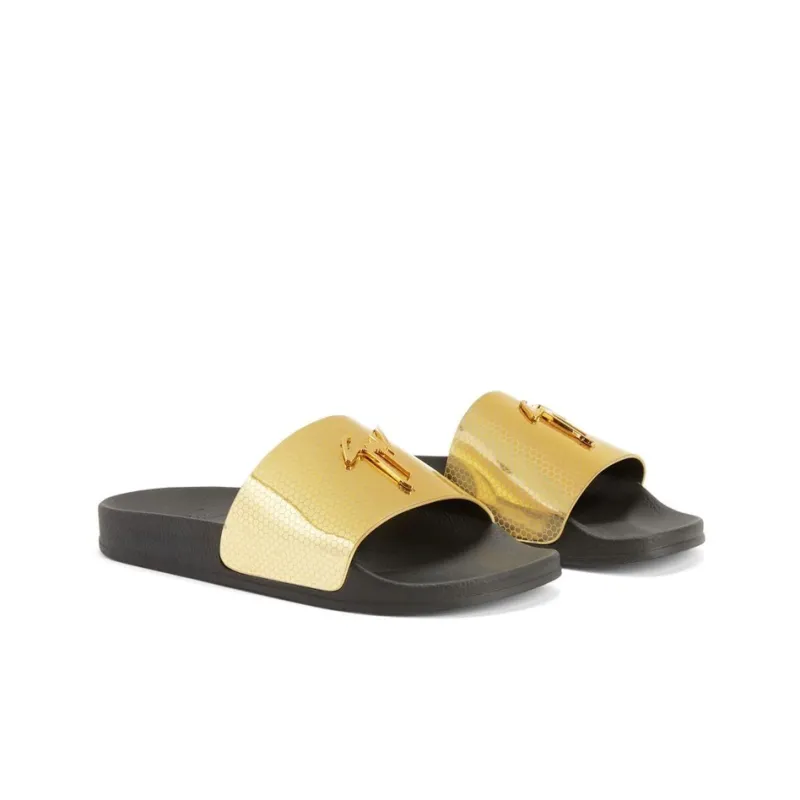 Giuseppe Zanotti Brett Geometric print Slides-2