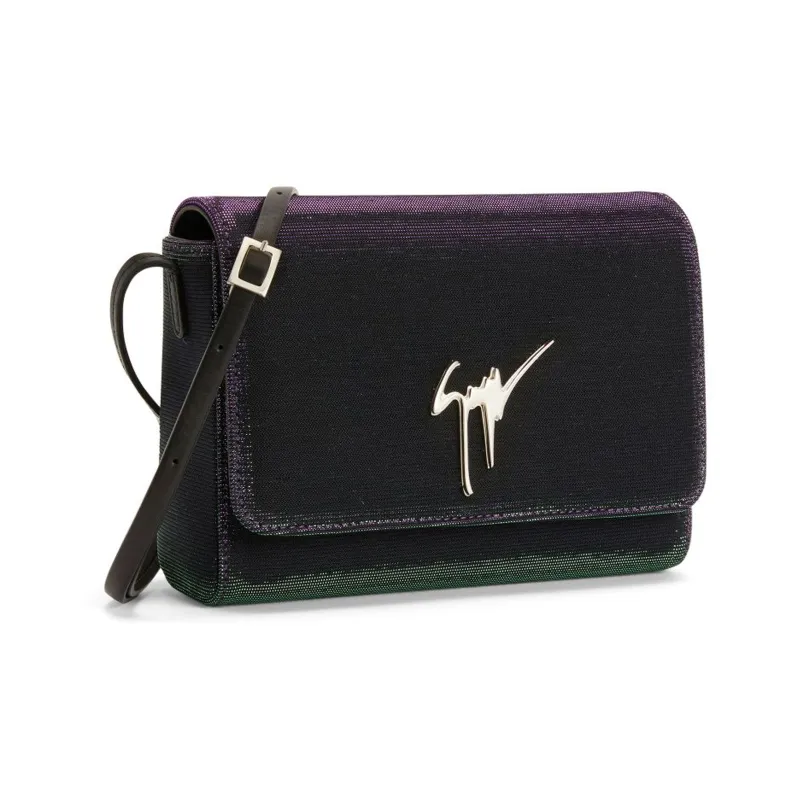 Giuseppe Zanotti/GZ Laminated Fabric Shoulder Bag, Crossbody Bag Regular Women's Purple-1