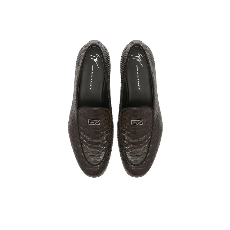 Giuseppe Zanotti Gz Rudolph Snakeskin-effect Loafers-4