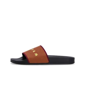 MARNI Rubber Sole Slide Slippers Women's Brown