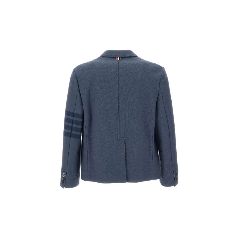 THOM BROWNE Jackets Men Navy Blue-1
