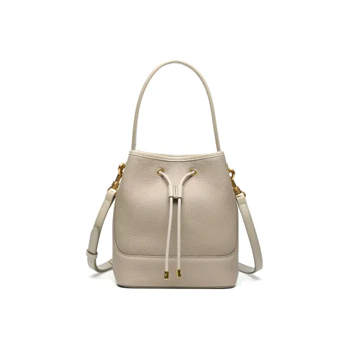 ST&SAT Cow Leather Shoulder Bag Crossbody Bag Bucket Bag Handbag Medium Size Women's Multicolor