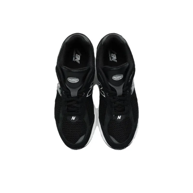New Balance 2002R Black Dark Grey White-2
