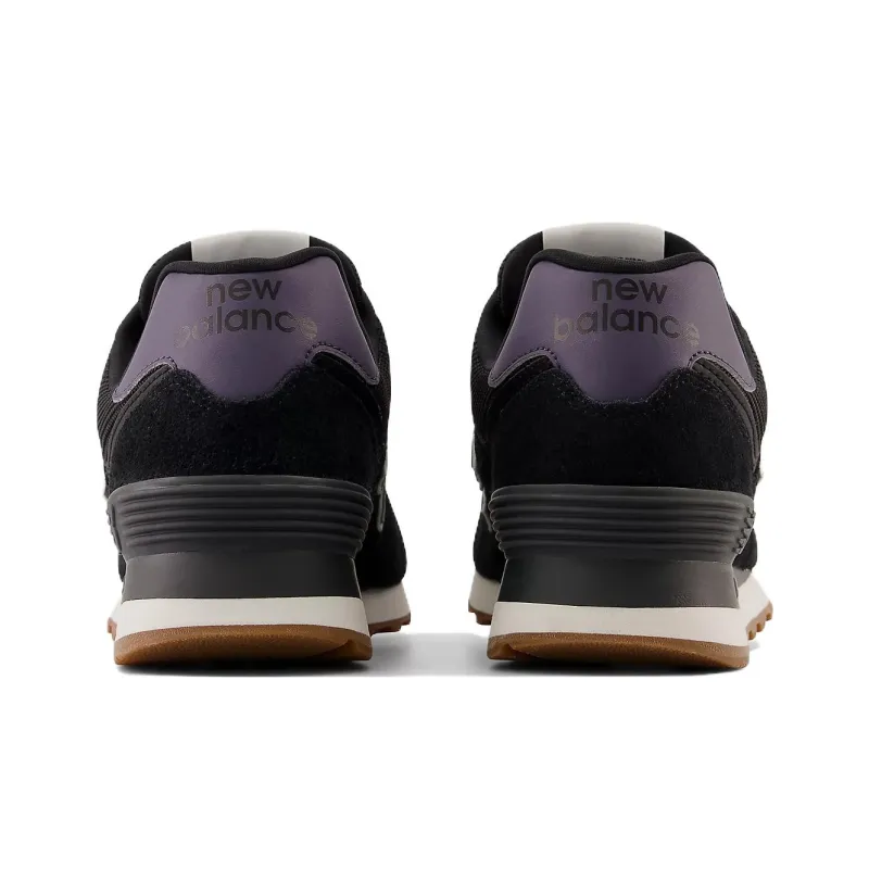 New Balance 574 Black Faded Teal Dark Mercury Women's-4