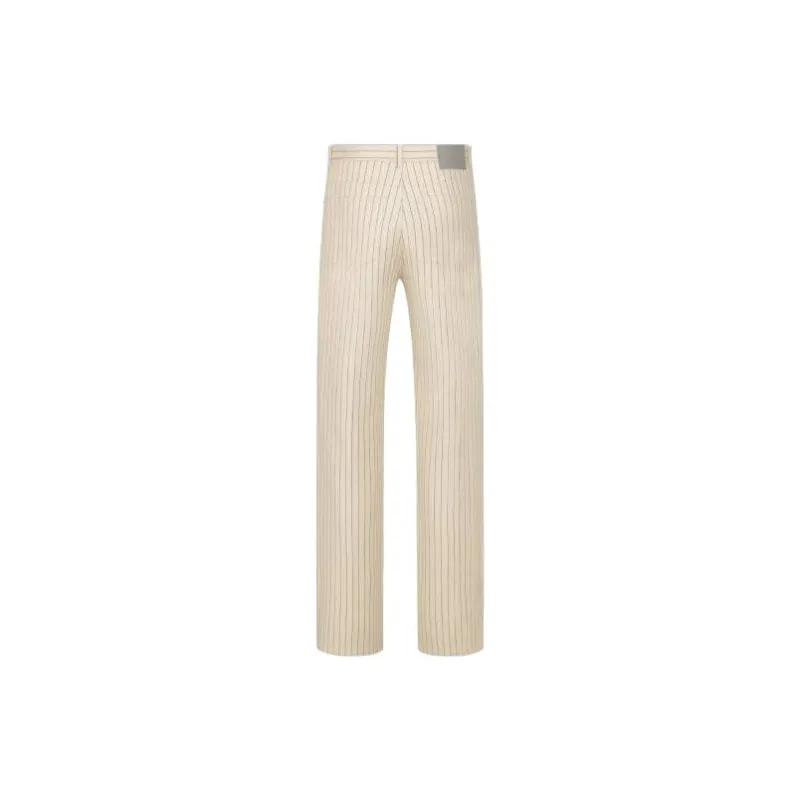 DIOR Striped Straight Leg Jeans-1