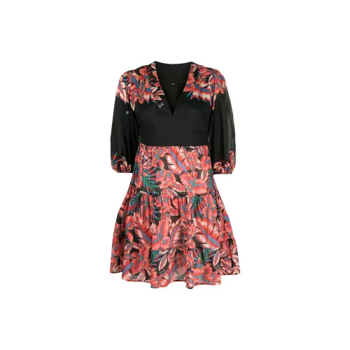 PINKO Floral-print Cotton Minidress