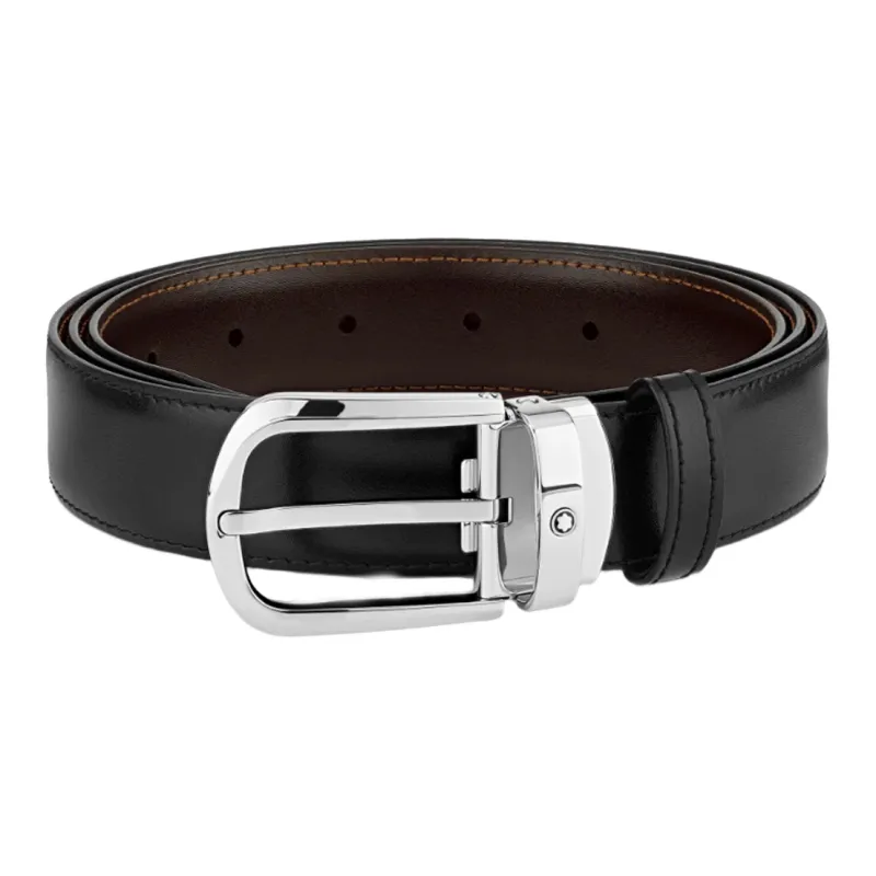 MONTBLANC Reversible Leather Belt-0