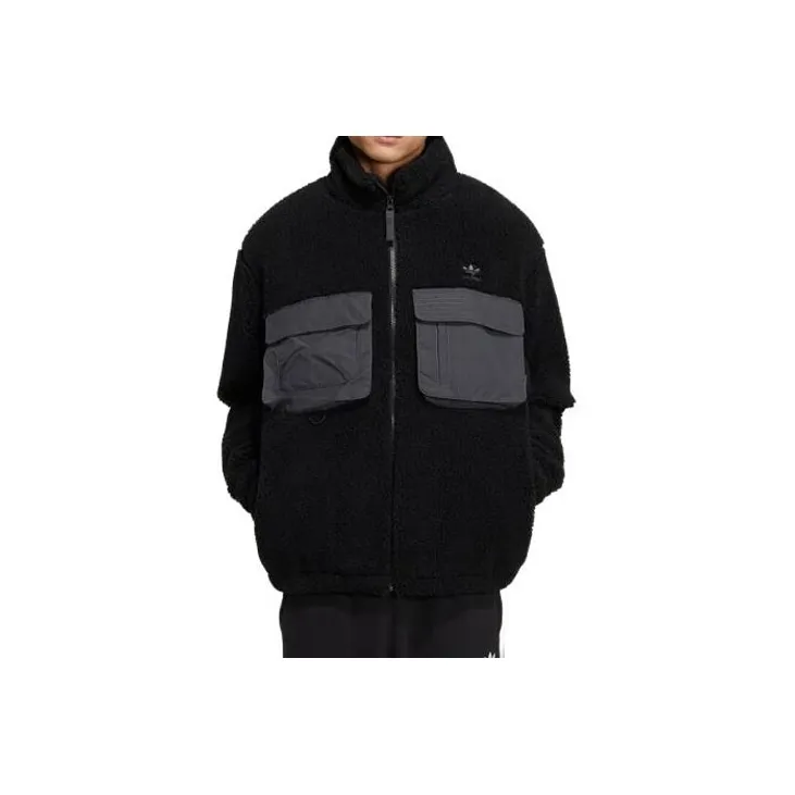 Adidas Originals Velvet Jackets Men Black-1