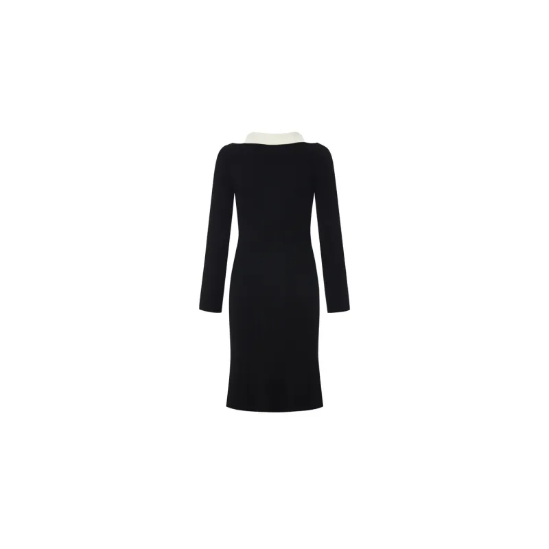 MO&CO Long Sleeved Dresses Women's Black-1