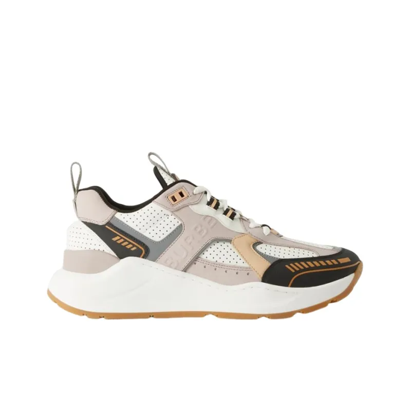 Burberry Low Top Sports Casual Shoes Women's White Nude-1
