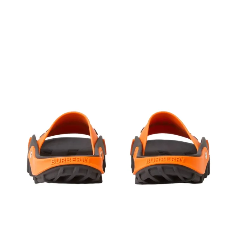 Burberry Bucklow Slide Black Orange-4