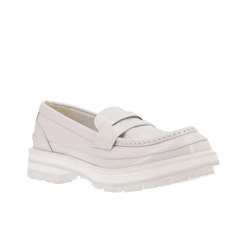 Alexander McQueen Ridged-sole Penny Loafers-2